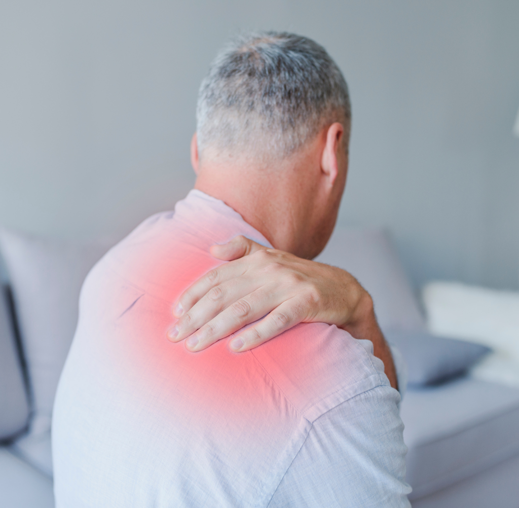 photo d'une douleur musculaire avant une séance de massages musculaires par Vanessa Vechard au cabinet Naturô pour soi à Issoire (63).